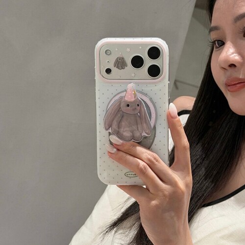 ins旋转帽子垂耳兔磁吸支架适用Pura90华为Mate80/70/60Pro+手机壳畅享90Promax少女Nova15/14新款13/12Ultra