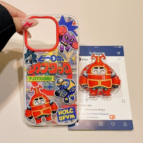 日韩铁甲小宝卡布达磁吸支架适用A6/5/OPPO Reno15/14/13/12F/K15手机壳Find X9Pro/X8S+X7ultra男A98卡通A3X