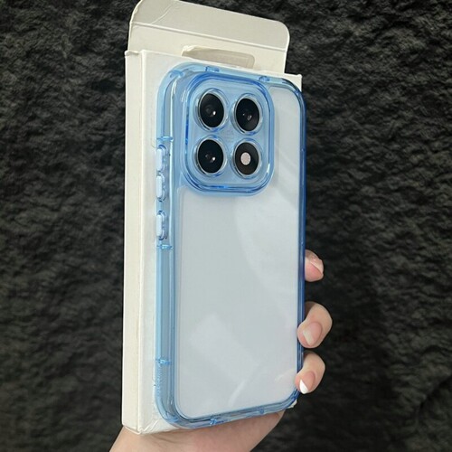 ins蓝色彩色边透明亚克力适用IQOO Z11手机壳IQOO Neo10/Z9 turbo全包镜头pro/neo11独立按键3/U5简约8带凹槽
