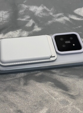 ins磨砂冰雾磁吸卡包适用红米K60小米15/14手机壳Note13/12商务pro硅胶K70简约10防摔K30/K50新款11高级感K40