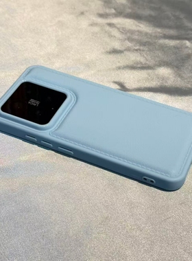 奶蓝色马卡龙防摔气垫壳X300 PRO适用VIVO X200S手机壳S30PRO MINI/X90/S20/S19简约皮纹x100情侣S18/S16/S15