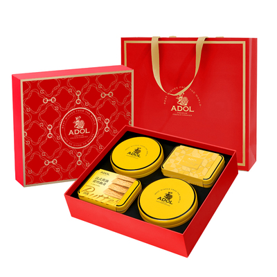 ADOL年货大礼盒珍妮曲奇蕾丝太妃糖礼袋送礼过年伴手礼