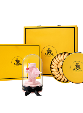 【达人专属+ADOL礼盒】ADOL曲奇礼盒伴手礼永生玫瑰礼盒送伴侣
