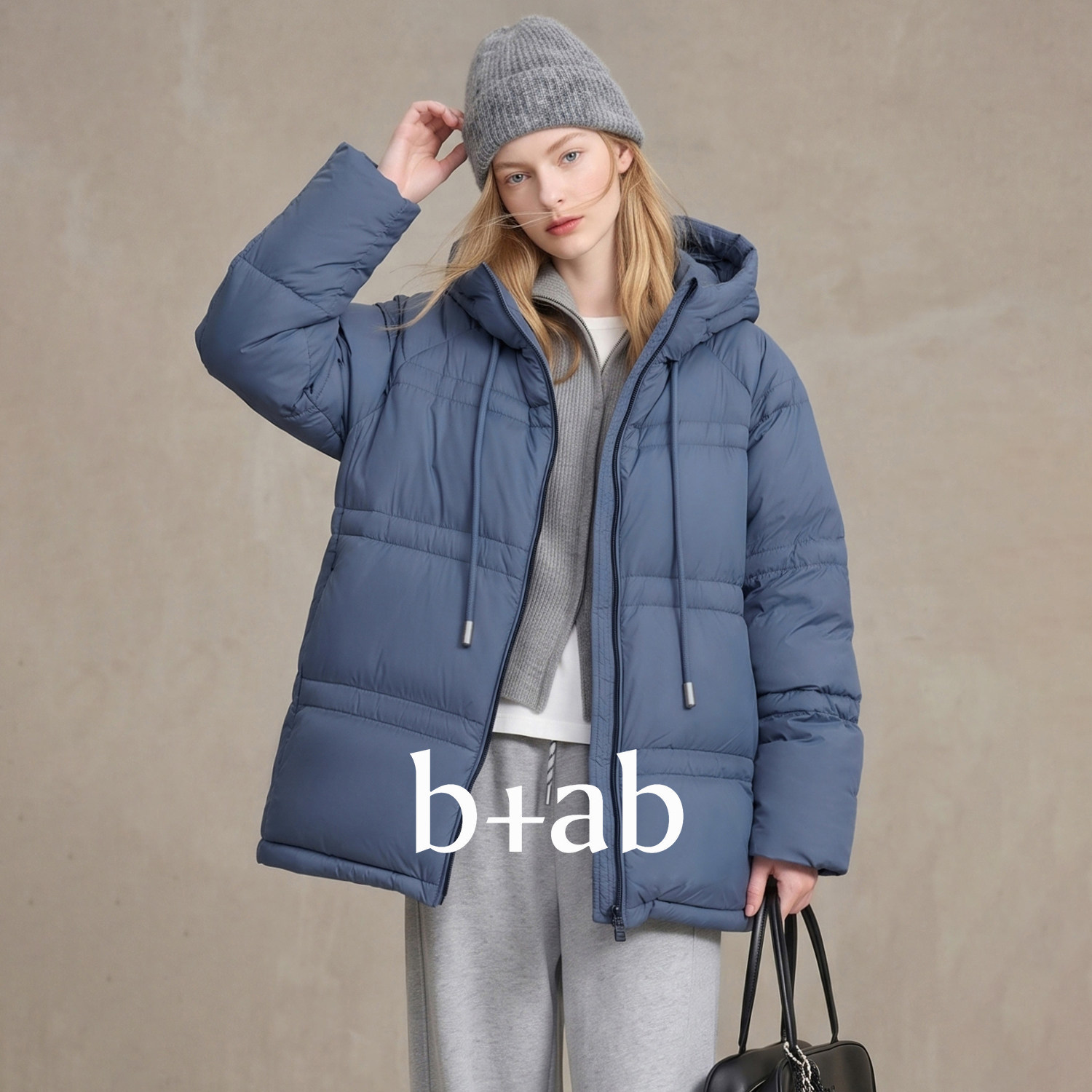 it b+ab 2026冬季新款羽绒服女款外穿上衣日常通勤穿搭设计感保暖