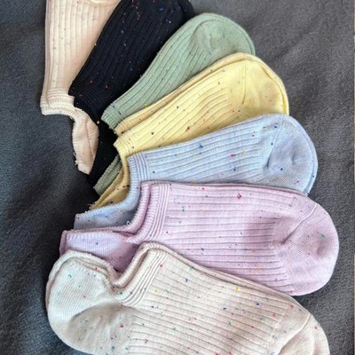 白色袜子女夏天薄款透气浅口隐形袜纯色棉袜防滑不掉跟船袜女夏款