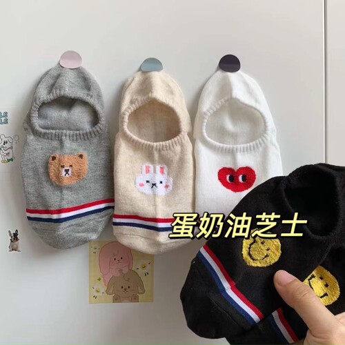 韩国东大门夏季女船袜卡通