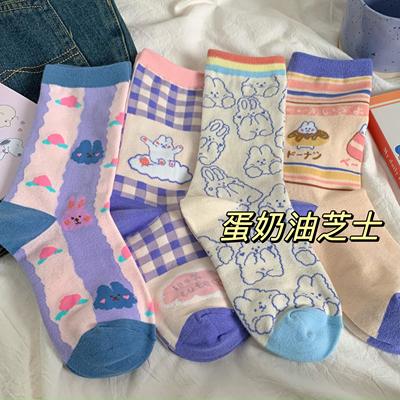 兔年大吉袜子女ins潮日系高颜