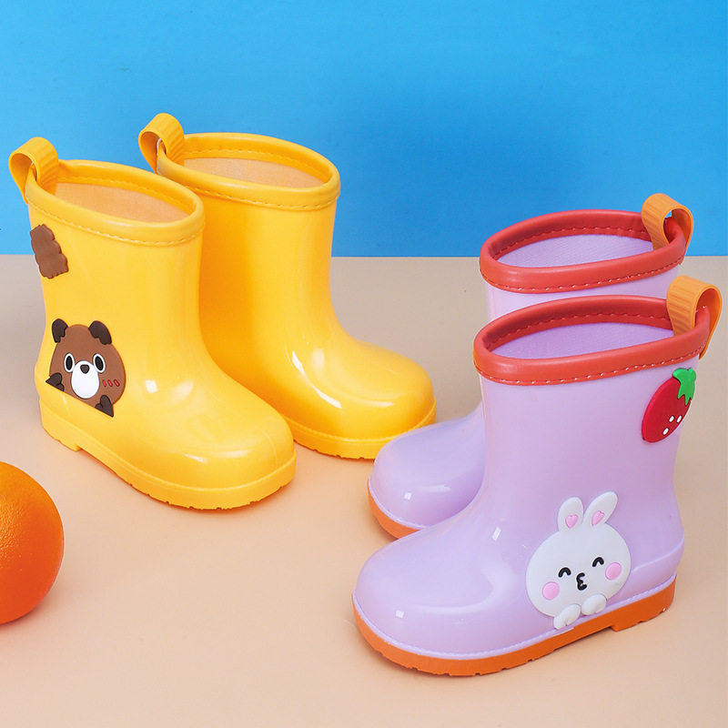 可爱卡通儿童雨鞋水靴中小童水鞋软底PVC中筒雨靴,婴童用品,其它婴童用品,淘宝优惠券,粉丝福利购,淘宝优惠卷
