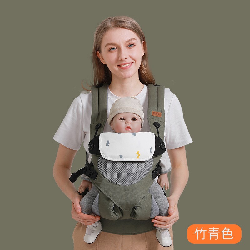 婴儿背带小月宝宝腰凳婴儿背带抱娃儿童神器批发跨境两用口水巾