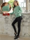 Зеленые (потные брюки+бюстгальтеры+толстый куртка)