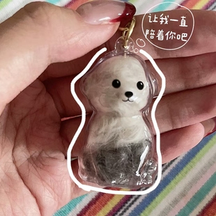毛孩子纪念毛发收集挂件遗毛收纳包挂件钥匙扣汪汪毛球收藏纪念