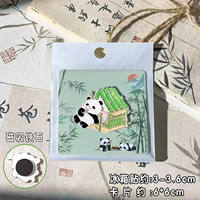 Cute panda fridge magnets with Chinese style, Chengdu acrylic magnetic sticker gift box, for children and friends as decorative souvenirs thumbnail 5
