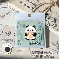 Cute panda fridge magnets with Chinese style, Chengdu acrylic magnetic sticker gift box, for children and friends as decorative souvenirs thumbnail 7
