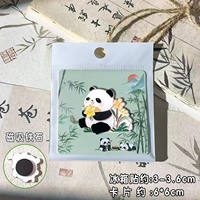 Cute panda fridge magnets with Chinese style, Chengdu acrylic magnetic sticker gift box, for children and friends as decorative souvenirs thumbnail 6