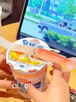 Fun and novel squid instant noodle fork, Internet celebrity creativity, high appearance level, cute and ugly tableware, kitchen household plastic fork thumbnail 5