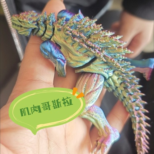 被这只哥斯拉的肌肉线条美到了