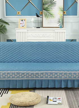 折叠沙发罩无扶手四季通用防滑沙发垫沙发床套罩简易沙发万能盖巾