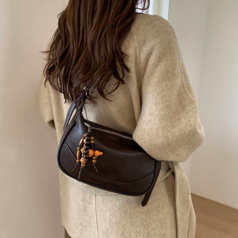 时尚休闲小包包女2026秋冬新款单肩腋下包复古质感通勤斜挎饺子包,箱包皮具/热销女包/男包,通用款女包,淘宝优惠券,粉丝福利购,淘宝优惠卷