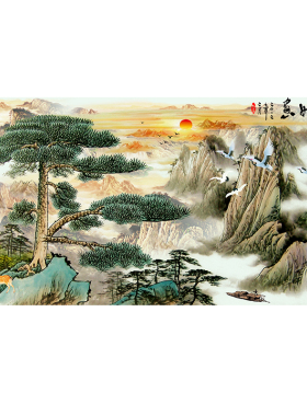 沙发背景墙客厅是壁画欧零