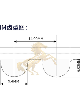 同步带HTD 14M1036/74齿同步皮带定制工业带STS RPP双面齿型DA\DB