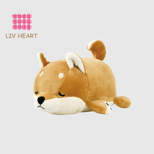 日本LIVHEART柴犬毛绒玩具筋膜球肌肉放松肩颈脚足底按摩球筋络球