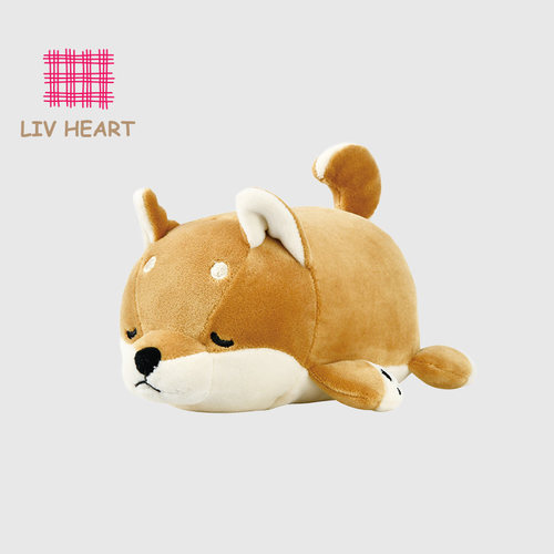 日本LIVHEART柴犬毛绒玩具筋膜球肌肉放松肩颈脚足底按摩球筋络球