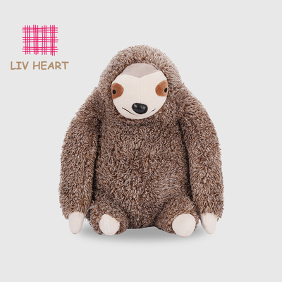 日本LIVHEART 森林咖啡馆 树懒抱枕玩偶毛绒玩具睡觉抱睡公仔娃娃