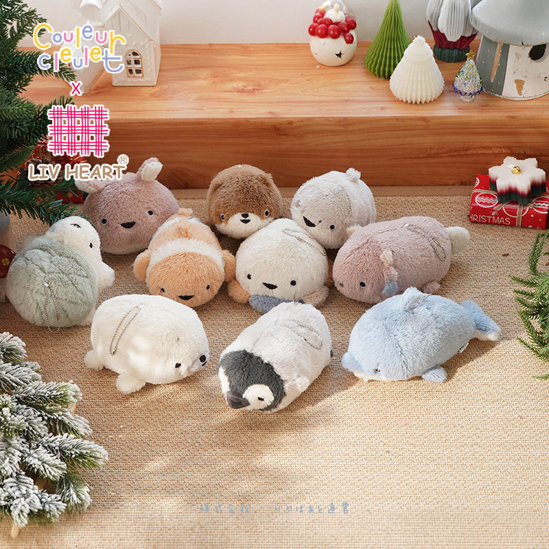 联名LIVHEART海洋动物海豚毛绒玩具玩偶公仔包包挂件挂饰生日礼物