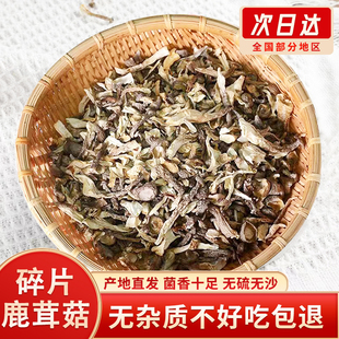 鹿茸菇干货鹿茸菌碎片自然无硫包馅食用菌菇炒菜煲汤拌饭酱500克