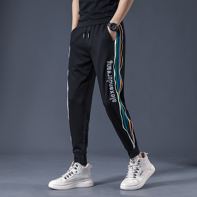 2021秋季潮拍裤子男时尚潮流休闲裤男修身束脚裤QT5031-6005-P85，男装休闲裤，电商D218