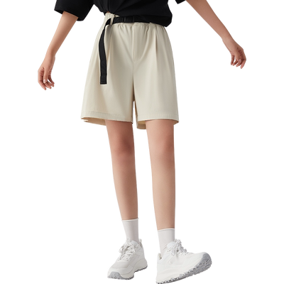 探拓女式休闲五分裤四面回弹