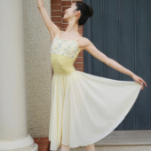 LOUIS XIV 芭蕾舞裙松紧带纱裙舞蹈短裙半透雪纺排练中长裙