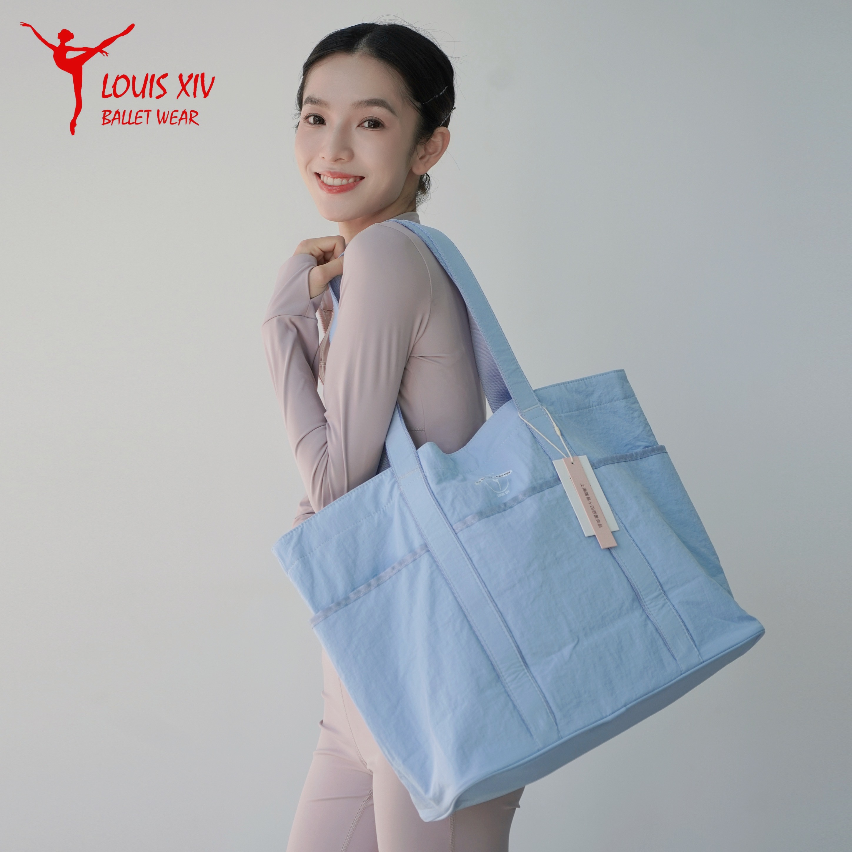 芭蕾托特包帆布包 收纳包百搭手提芭蕾包单肩包 防水大容量