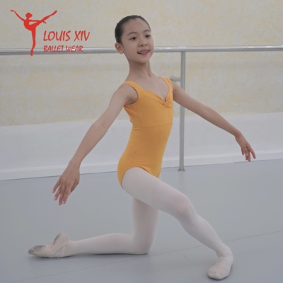 儿童练功服芭蕾舞连体服宽带