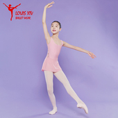 LOUIS 路易十四儿童芭蕾舞蹈练功服连体服女童蕾丝宽肩体操服 XIV