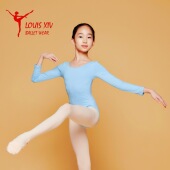 XIV with Giselle LOUIS 儿童芭蕾舞练功服圆领长袖 连体服