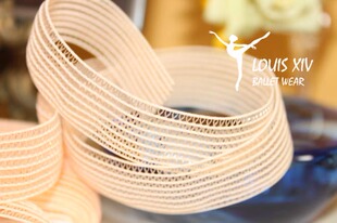 欧洲粉 LOUIS 专用松紧带 芭蕾足尖鞋 日本Chacott XIV