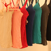 LOUIS 芭蕾舞练功胸垫吊带背心现代舞运动型内搭莫代尔形体服 XIV