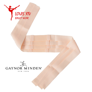 Gaynor Minden芭蕾舞缎带足尖鞋配件基本弹力粉色丝带绑带 松紧带