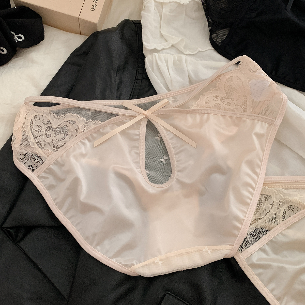 娇养甜心 法式纯欲性感少女内裤新款蕾丝透气低腰三角裤