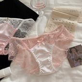 日系甜美性感少女内裤 纯欲蕾丝低腰新款 三角裤 蜜心缠绵 2025新款