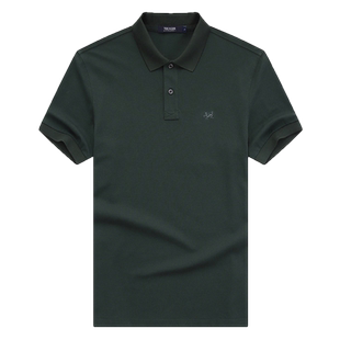 雅戈尔春夏男士翻领短袖凉爽POLO商务休闲宽松T恤刺绣运动保罗衫