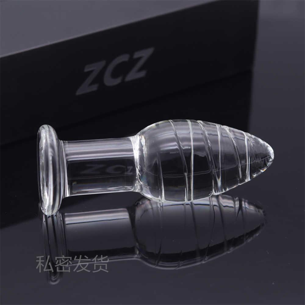 Glass-made femalemasturbation toy fake phallus adult product