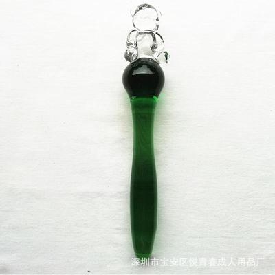Glass-made femalemasturbation toy fake phallus adult product