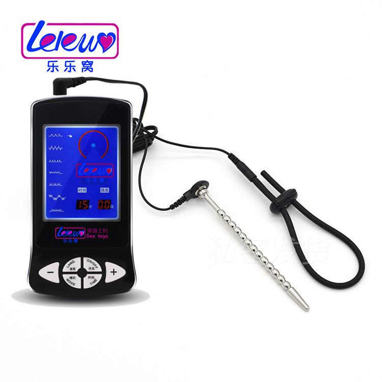 Male penis electric shock punishment toy urethral dilator