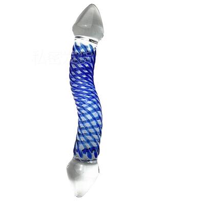 Glass-made femalemasturbation toy fake phallus adult product