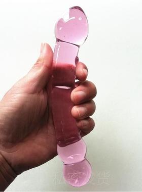 Glass-made femalemasturbation toy fake phallus adult product