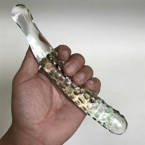 Glass-made femalemasturbation toy fake phallus adult product