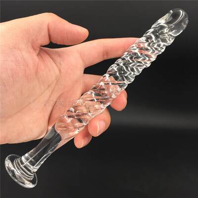 Glass-made femalemasturbation toy fake phallus adult product