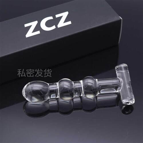 Glass-made femalemasturbation toy fake phallus adult product